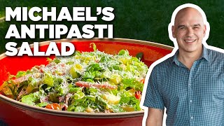 Michael Symons Antipasti Salad with Campfire Dressing  Symons Dinners Cooking Out  Food Network [upl. by Tocci]