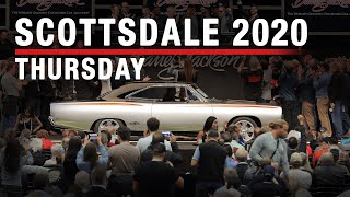 THURSDAY BROADCAST  2020 Scottsdale Auction  BARRETTJACKSON [upl. by Sivle]