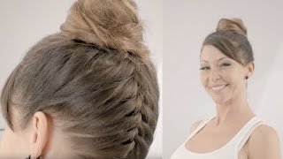 How To Create an Upside Down Braided Bun [upl. by Nevlin235]