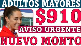 910 💥 NUEVO APOYO BIENESTA 🎁 AVISO URGENTE ADULTOS MAYORES💣 EN 2025 ACTUALIZACIÓN DE TUS PAGOS🤑 [upl. by Aramanta]