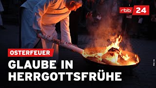 Christliche Tradition zu Ostern Osterfeuer in BerlinSchöneberg [upl. by Atalya]