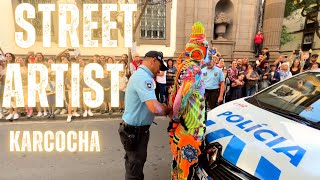 Nadie lo esperaba  Karcocha en Madeira Street Art Festival se fue con la Policia 🇵🇹 [upl. by Sklar305]