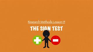 ALevel PsychologyAQA Research Methods  The Sign Test [upl. by Ludlew318]