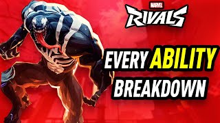 Marvel Rivals  VENOM FULL LIST OF Abilities  ULTIMATE amp Lore Breakdown marvelrivals [upl. by Atsirk]