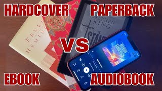 How to choose the RIGHT book format for YOU Hardcover vs Paperback vs Ebook vs Audiobook [upl. by Ynohtn]