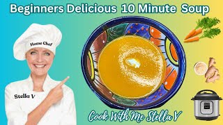 10 Min Chefs Carrot Ginger Soup recipe instantpot instantpotrecipes [upl. by Elirpa]