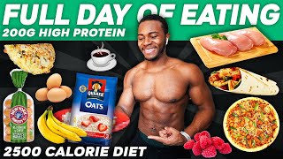 2500 Calorie Full Day of Eating  200g High Protein Diet [upl. by Mailliwnhoj]