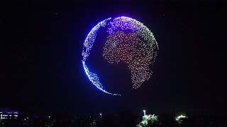 Similar to fireworks but a lot cooler Watch Intels effort to break drone record [upl. by Eamanna]