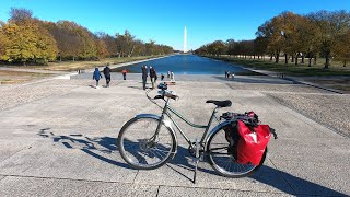 Washington DC Bicycling Part 6  Riding through the National Mall and to Southwest Nationals Park [upl. by Elleivad]