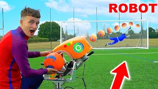 PRO FOOTBALLER vs ROBOT  Who Wins Challenge [upl. by Aylat409]