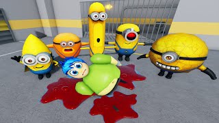 🏰MINIONS BARRY PRISON RUN OBBY NEW GAME  PLAYING as MISS T FULL GAMEPLAY roblox obby [upl. by Corenda]