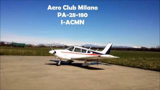 Aero Club Milano flying PA28180 IACMN [upl. by Adiesirb]