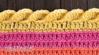 HOW to CROCHET a WAVY SHELL STITCH Border Edging for a Blanket Shawl or Scarf [upl. by Samot414]