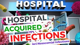 Hospital Acquired Infections Nosocomial Infections  UTI CLABSI HAP and SSI  Made Easy [upl. by Ennaear]