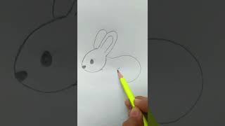 😱A Cute Rabbit 2024 🔥– Quick Sketch for Beginnersquot😱😱shorts shorttrending rabbit [upl. by Elleirb688]