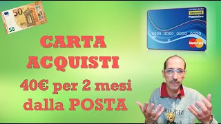 Carta Acquisti della Posta – Come prenderla e come spendere i soldi – Tutorial [upl. by Dnallor]