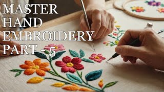 PART 5 RUNNING STITCH  Learn HAND EMBROIDERY Like a Pro in 30 Days youtube handembroidery [upl. by Fisoi]