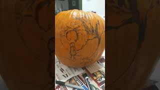 Decorating Coralina pumpkin coraline art [upl. by Yadroc]