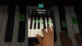 Avicii SOS tutorial fácil para piano sos avicii hits pop top10 levels tomorrowland [upl. by Jenelle938]