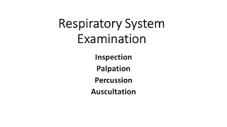 Respiratory system examination  Inspection Palpation Percussion Auscultation [upl. by Giglio]