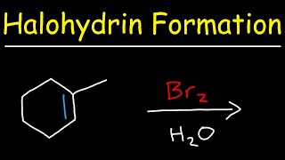 Alkene  Br2  H2O [upl. by Nnairol]