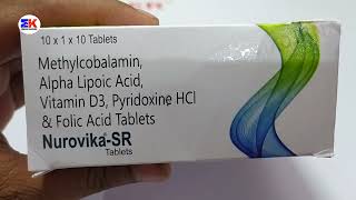 Nurovika SR Tablet  Methylcobalamin Alpha lipoic acid Vitamin D3 Pyridoxine And Folic Acid Tablet [upl. by Nealah35]