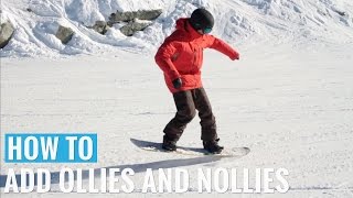 How To Add Ollies amp Nollies On A Snowboard [upl. by Zetnauq]