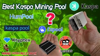 Best KASPA MINING POOL FOR ASIC MINERS [upl. by Dosia]