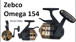 Zebco Omega 154 1983  1988 Vintage Spincast Fishing Reel [upl. by Idalia46]