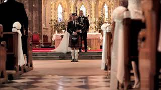 Highland Cathedral on bagpipes for a wedding in Kilkenny Cathedral  Sean M Kelly Bagpiper [upl. by Bhayani868]