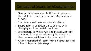 Concepts on geosyncline [upl. by Hewitt]