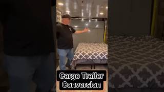 Cargo Trailer Toy Hauler Conversion DIY Murphy Bed cargotrailerconversion camperconversion [upl. by Chapnick]