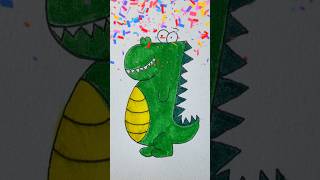 Easy dino drawing for kids🦖 [upl. by Anitsim]