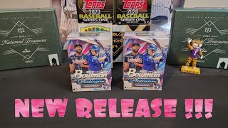 NEW RELEASE 2023 Bowman Platinum Blaster Box Rip [upl. by Elenahc606]