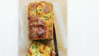 Recette  Cake salé facile aux petits pois et chorizo [upl. by Olethea839]