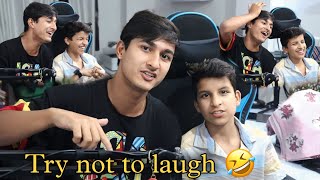 Haste haste halat khrab hogyi aaj to 😂  try not to laugh challenge with piyush [upl. by Adnuahsar]