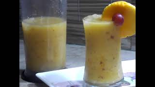 Papaya Fruit Punch Drink Super Fast Recipe  Healthy Refreshing Drink [upl. by Dnomed]