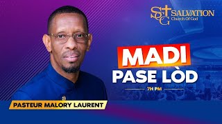 Madi Pase Lòd  Salvation Church of God  1012024  Pasteur Malory Laurent [upl. by Toma]