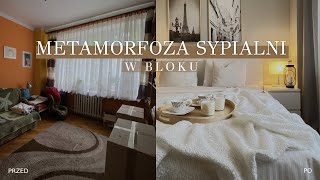 METAMORFOZA SYPIALNI W BLOKU  MAŁA SYPIALNIA Z SZAFĄ  IKEA [upl. by Aicilihp]