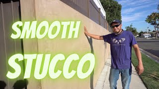 How to Apply Smooth Finish Stucco on Block Walls Part 2 [upl. by Atirahc]