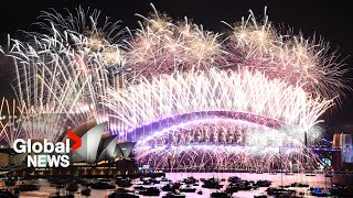 New Years 2024 Sydney Australia puts on stunning fireworks show [upl. by Noella]