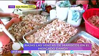 Pescaderías registran ventas bajas en el mercado El Dandy [upl. by Ebag]