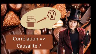 corrélation vs causalité expliqué avec du chocolat [upl. by Neufer827]