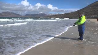 Flounder on LRF rod at Luskentyre Beach [upl. by Meunier351]