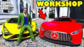 Franklin Upgrade Most Expensive Luxury Vision Supercars In His Workshop GTA 5  SHINCHAN and CHOP [upl. by Enitsyrk]