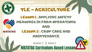 TLE 7 Quarter 2 Week 2  Applying Safety Measures in Farm Operations and Crop Care and Maintenance [upl. by Trimmer]