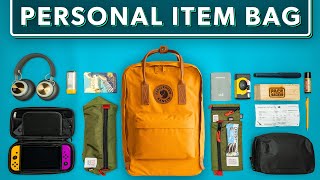 How To Pack a Personal Item  Organizing Your Under Seat Bag amp Travel Essentials [upl. by Nodnnarb288]