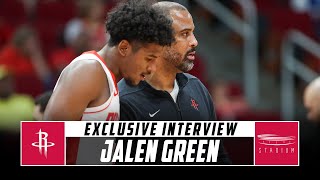 Jalen Green Discusses Preparing for the Rockets Season With the Shams Charania  Stadium [upl. by Tews]