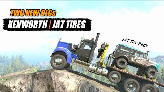 Snowrunner Kenworth W990 and JAT Tire Pack DLCs review [upl. by Ahtnamas168]