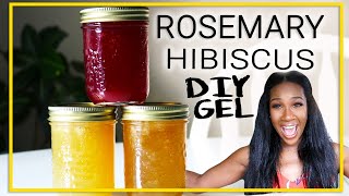 Rosemary amp Hibiscus DIY Gel  Hair Growth  Length Retention [upl. by Jehiel228]